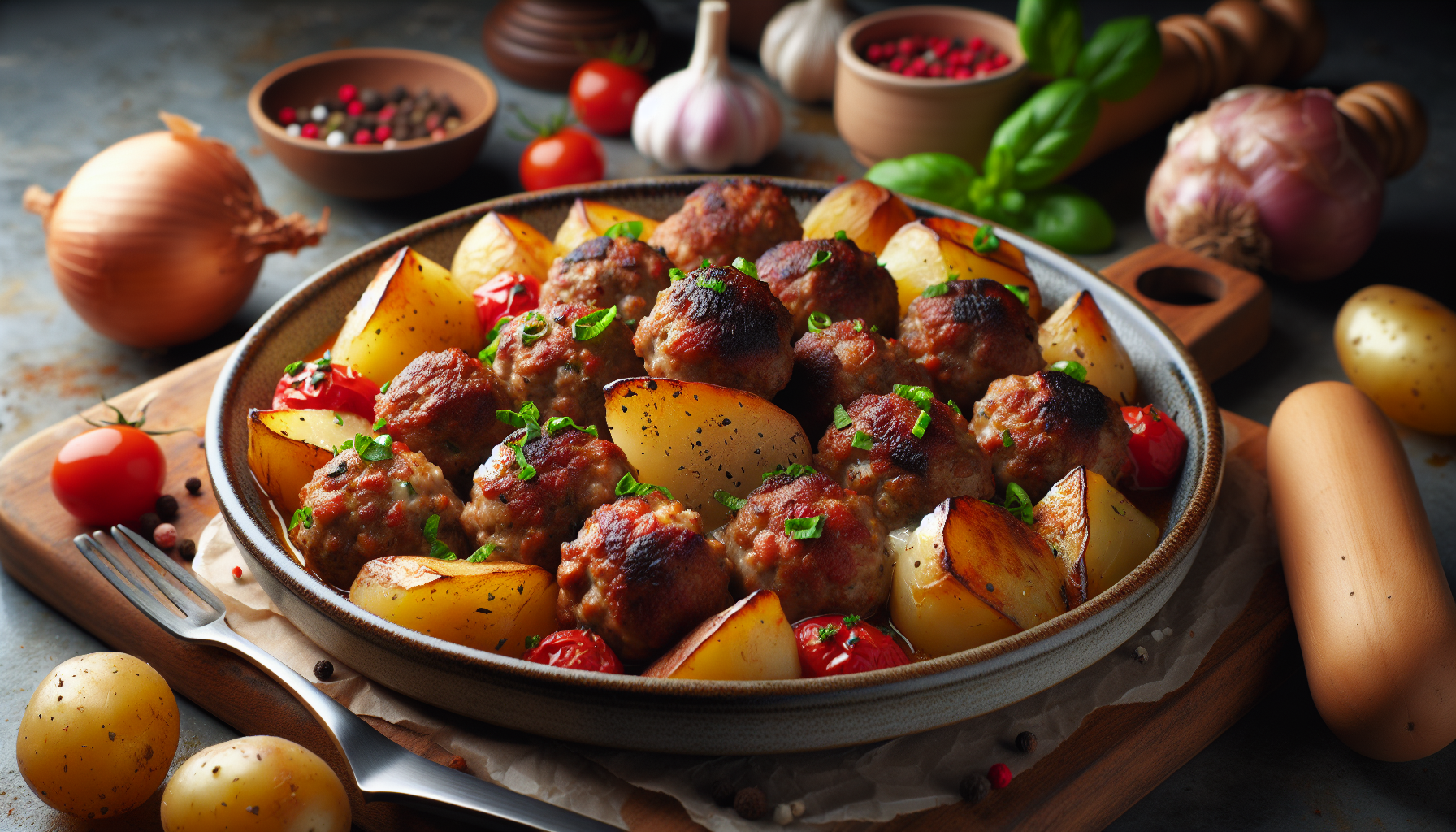 polpette al forno con patate